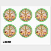 Sticker Rond Zodiac Libra - Customisez-le ! (Feuille)