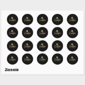 Sticker Rond Zodiac Scorpio (Feuille)
