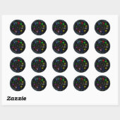 Sticker Rond Zodiac signs (Feuille)