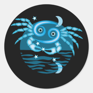 Sticker Rond Zodiac Star Sign - Cancer