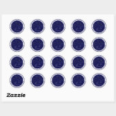 Sticker Rond Zodiaque Aquarius (Feuille)