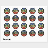 Sticker Rond Zohra Mamdani NYC Mayor Campaign 2025 (Feuille)