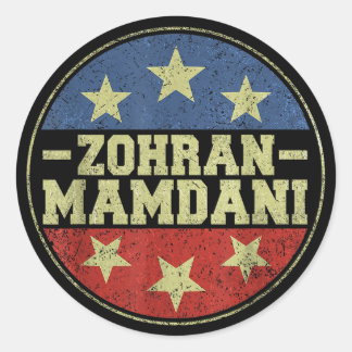 Sticker Rond Zohra Mamdani NYC Mayor Campaign 2025