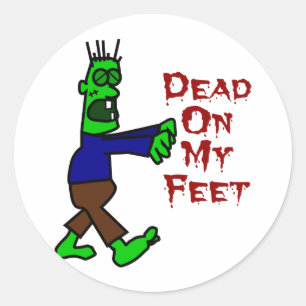 Sticker Rond Zombi