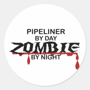Sticker Rond Zombi de Pipeliner