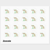 Sticker Rond Zombie (Feuille)