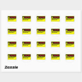 STICKER ROND ZOMBIE (Feuille)