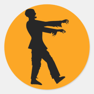 Sticker Rond Zombie