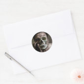 Sticker Rond Zombie (Enveloppe)