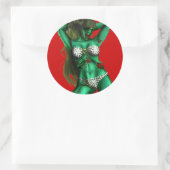 Sticker Rond Zombie Babe (Sac)