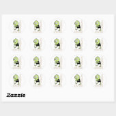 Sticker Rond Zombie Dude (Feuille)
