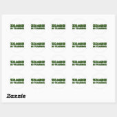 Sticker Rond Zombie en formation (Feuille)