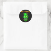 Sticker Rond Zombie Frankenstein (Sac)