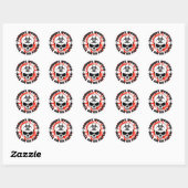 Sticker Rond Zombie Hunter 3 (Feuille)