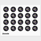 Sticker Rond Zombie Kitty (Feuille)