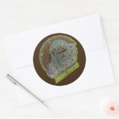 Sticker Rond Zombie Walrus (Enveloppe)