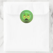 Sticker Rond Zombiemoji (Sac)