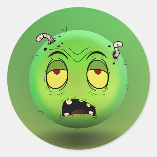 Sticker Rond Zombiemoji (Devant)