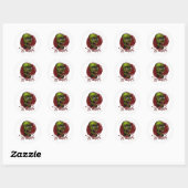 Sticker Rond Zombies (Feuille)