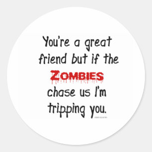 Sticker Rond Zombis