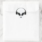 Sticker Rond zone alien du casque dj 51 (Sac)