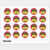 STICKER ROND ZONE DE CONSTRUCTION - PAS DE PASSAGE DE TRAITEMEN (Feuille)