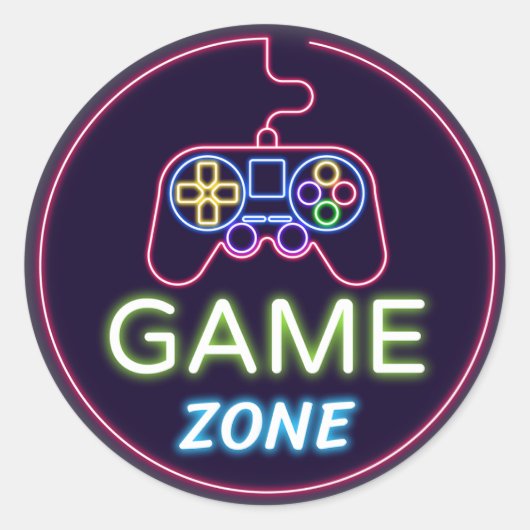Sticker Rond Zone de jeu (Devant)