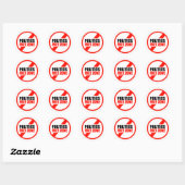 Sticker Rond Zone de libre politique (Feuille)