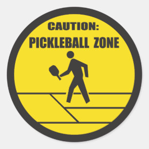 Sticker Rond Zone de Pickleball