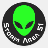 Sticker Rond Zone de tempête 51 (Devant)