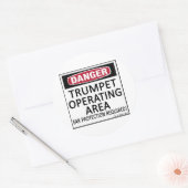 Sticker Rond Zone d'exploitation de la trompette (Enveloppe)