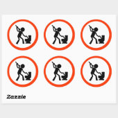 Sticker Rond Zone d'outil (Feuille)