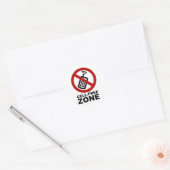 Sticker Rond Zone franche (Enveloppe)