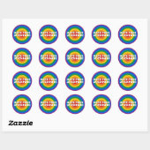 Sticker Rond Zone Haine (Feuille)