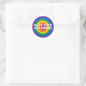Sticker Rond Zone Haine (Sac)