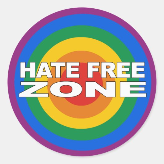 Sticker Rond Zone Haine (Devant)