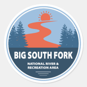 Sticker Rond Zone nationale rivière et récréative Big South For