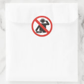 Sticker Rond Zone no-dj (Sac)