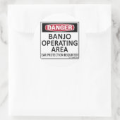 Sticker Rond Zone opérationnelle Banjo (Sac)