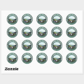 Sticker Rond Zone sauvage Dolly Sods (Feuille)