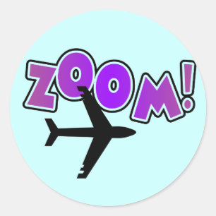 Sticker Rond Zoom T-shirts et cadeaux d'avion