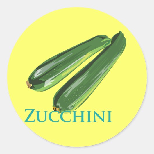 Sticker Rond Zucchini Squash (Devant)