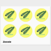 Sticker Rond Zucchini Squash (Feuille)