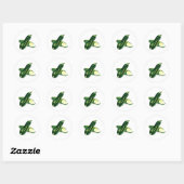 Sticker Rond Zucchini Vegetable (Feuille)