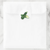 Sticker Rond Zucchini Vegetable (Sac)