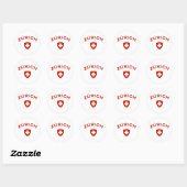 Sticker Rond Zurich (Feuille)