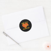 Sticker Rond Zza Is My Valentine Funny Valentines Day Heart  (Enveloppe)