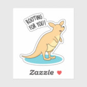 Sticker Roo Ting Pour Vous Drôle Kangaroo Pun (Feuille)