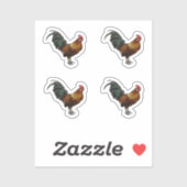 Sticker Rooster radiant (Feuille)