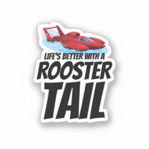 Sticker Rooster Tail Rumble : Hydroplane Racing Fun